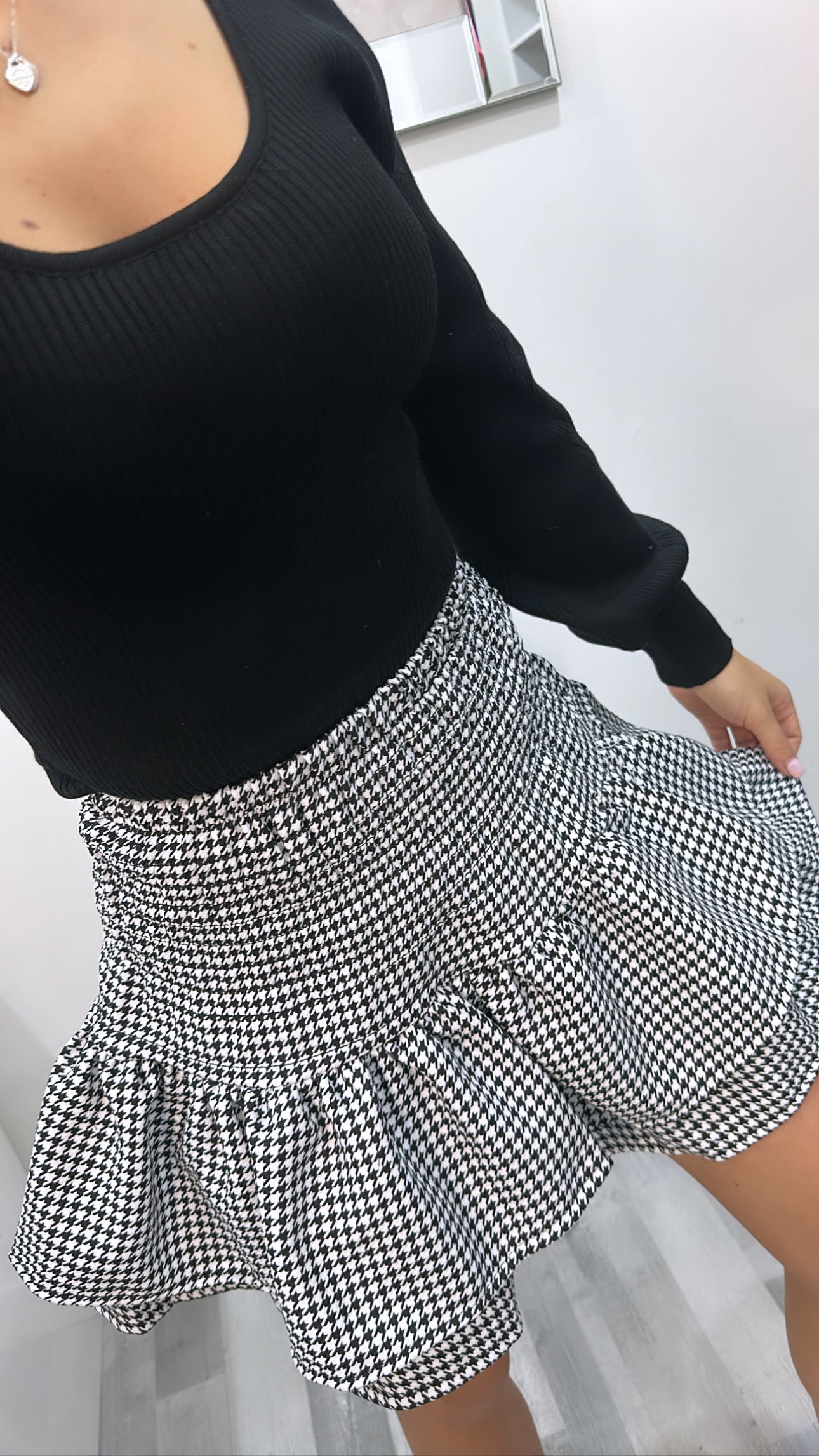 Dog Tooth Rara Skirt