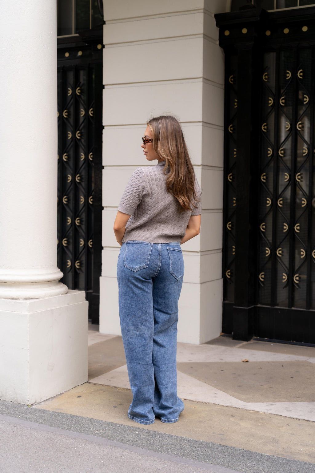 Cable Knit Top Mocha