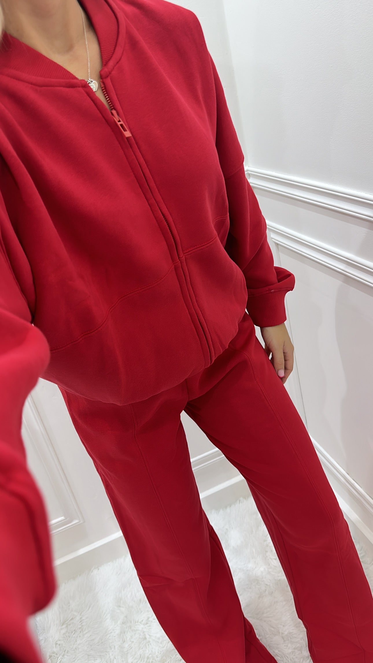 Red Bomber Tracksuit