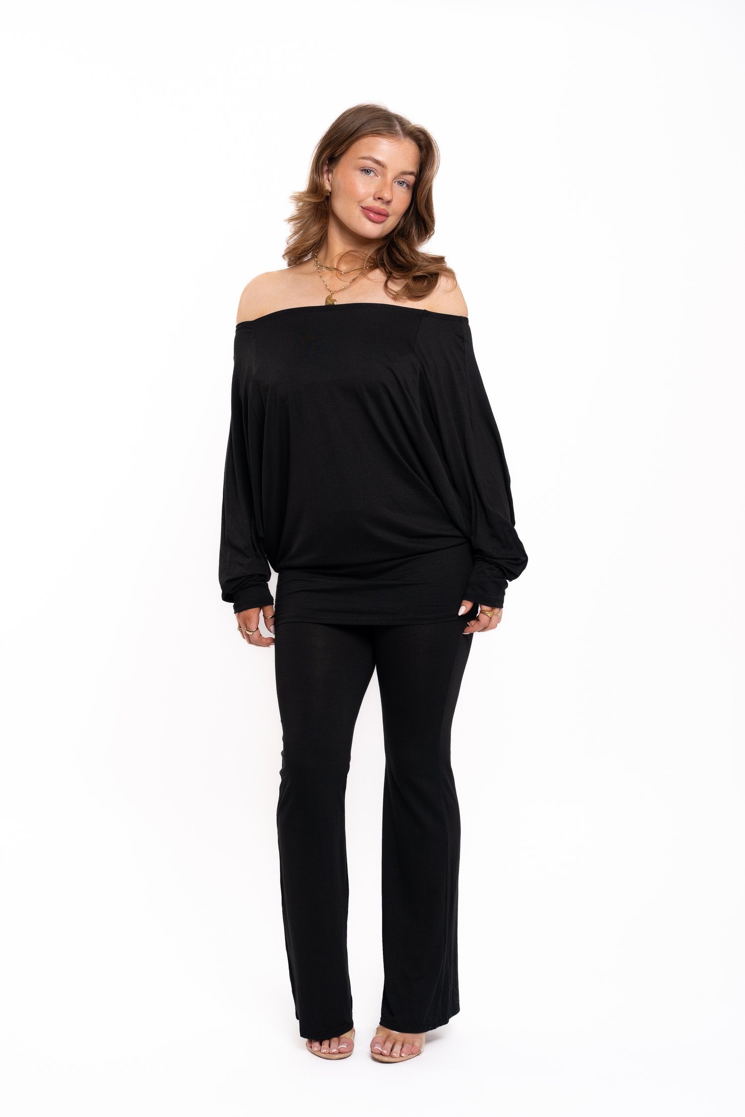 Black Off The Shoulder Co Ord