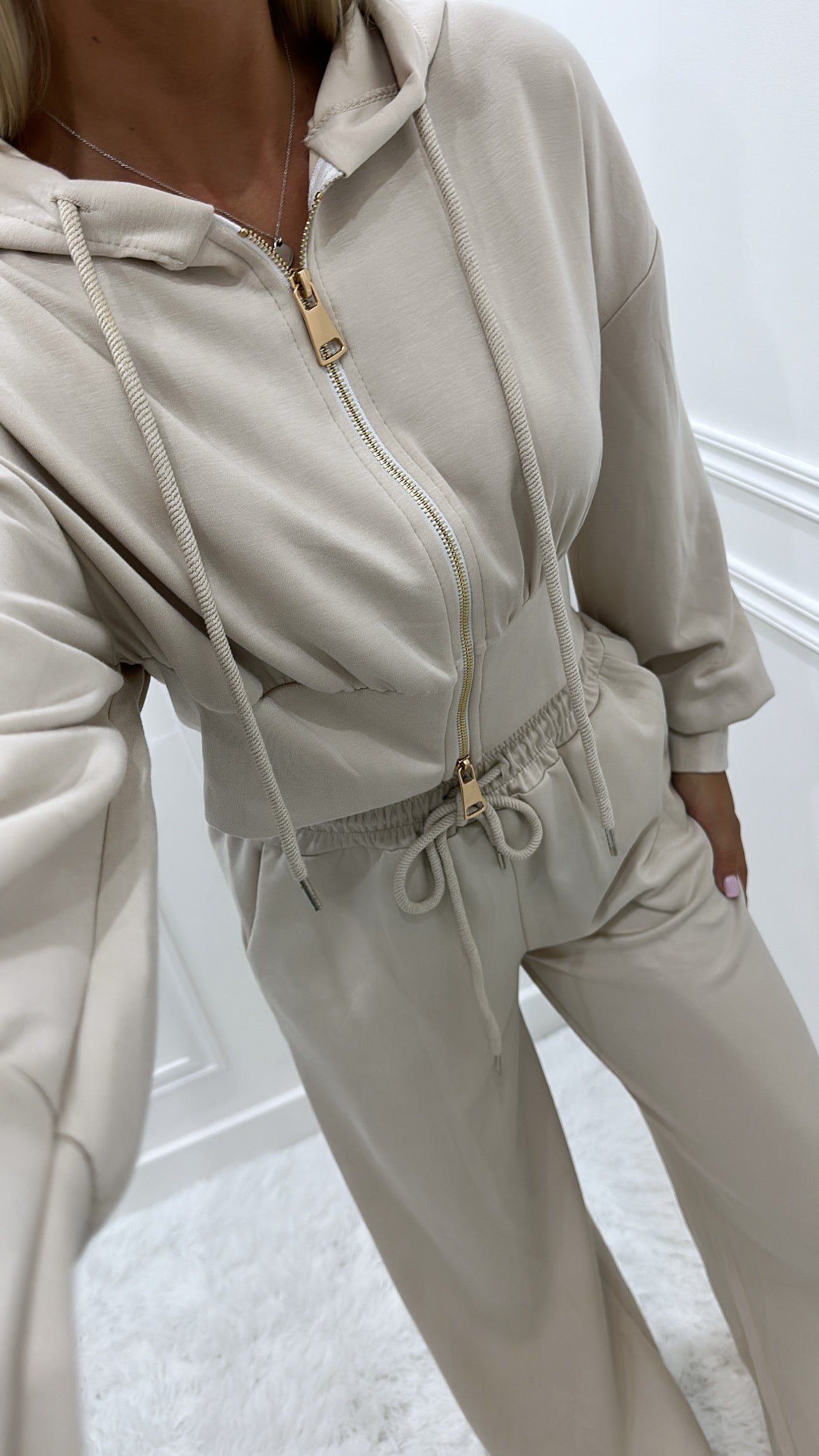 Beige PREMIUM SOFT Tracksuit