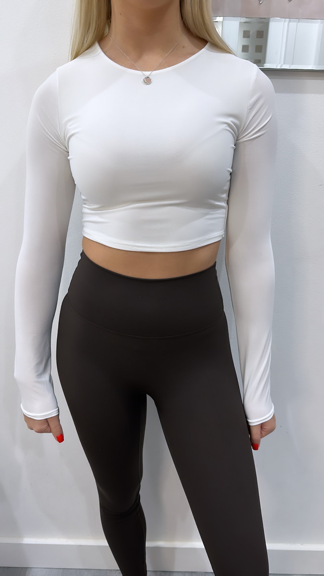 White Sculpt Top