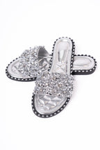 Silver Diamanté Sandals