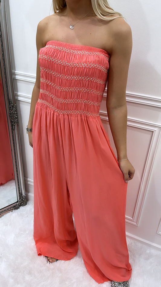 Coral Jumpsuit