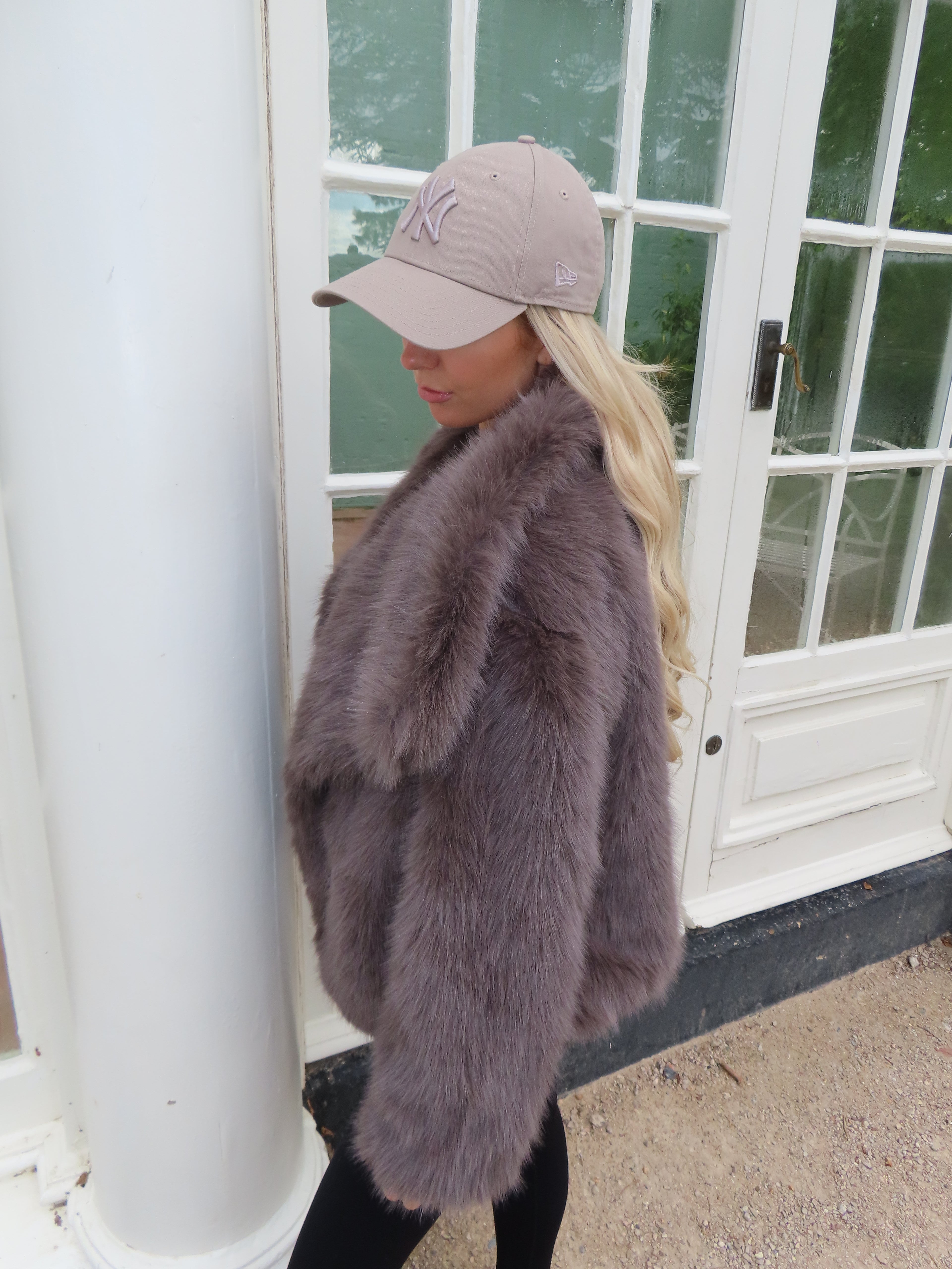 Chocolate Brown Faux Fur Coat