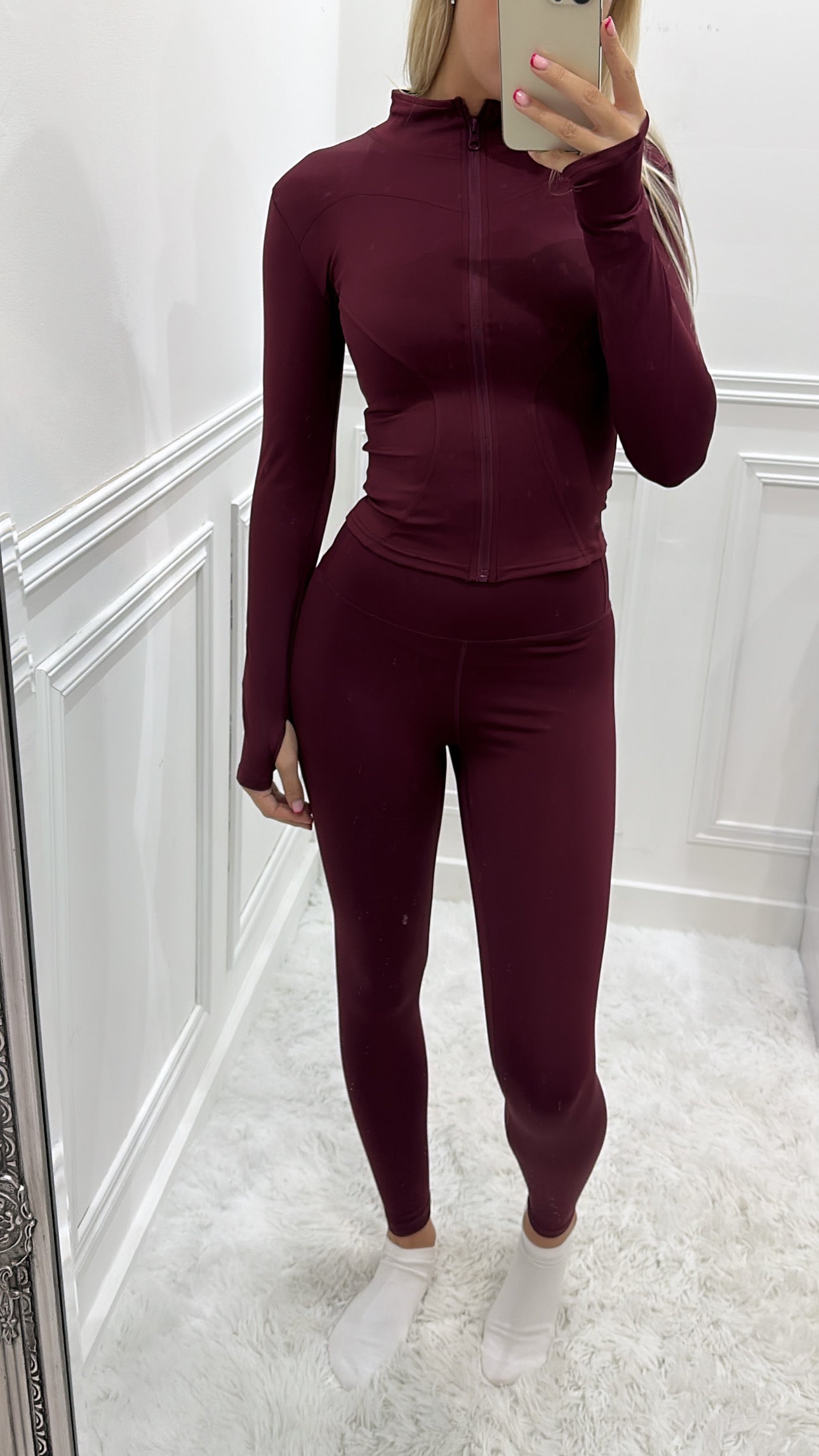 Burgundy Gym Set