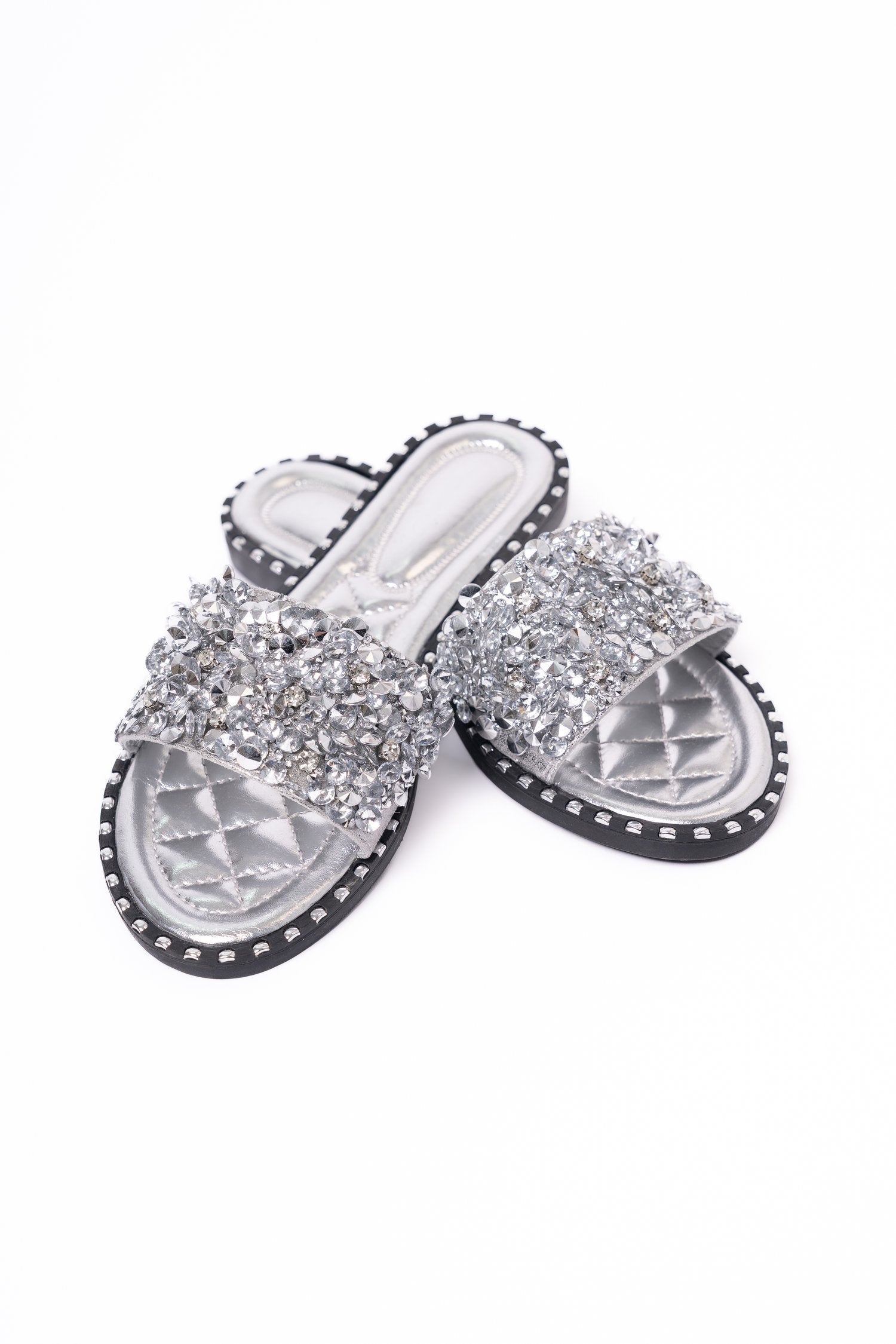 Silver Diamanté Sandals