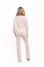 Beige Cowl Neck Co Ord