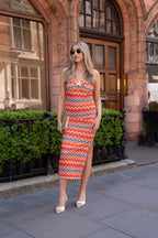 Zigzag Starfish Dress Orange