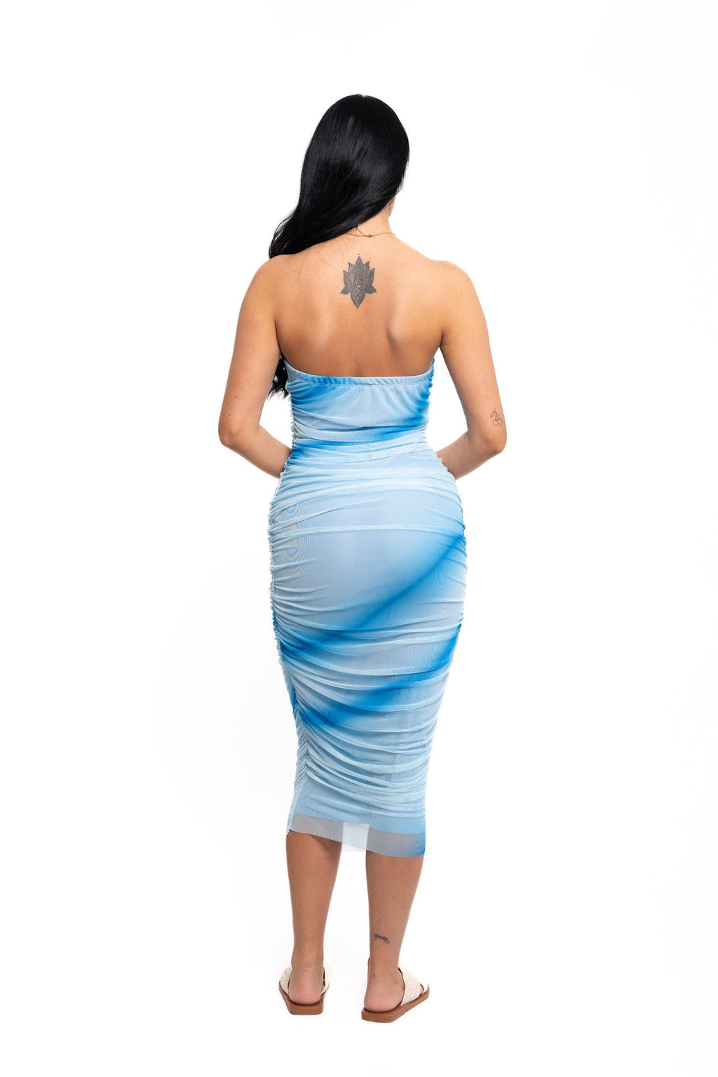 Ombré Maxi Dress Blue