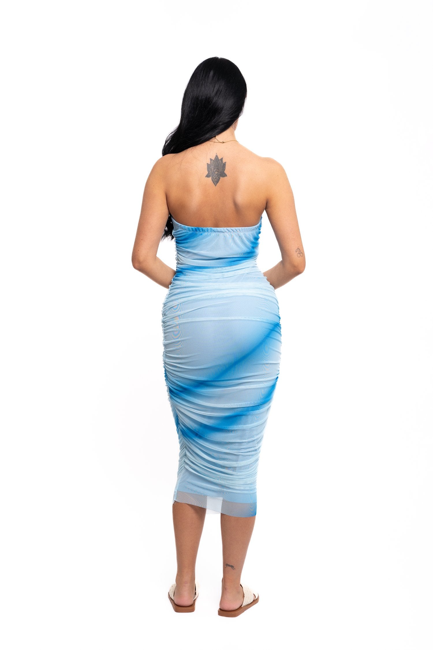 Ombré Maxi Dress Blue