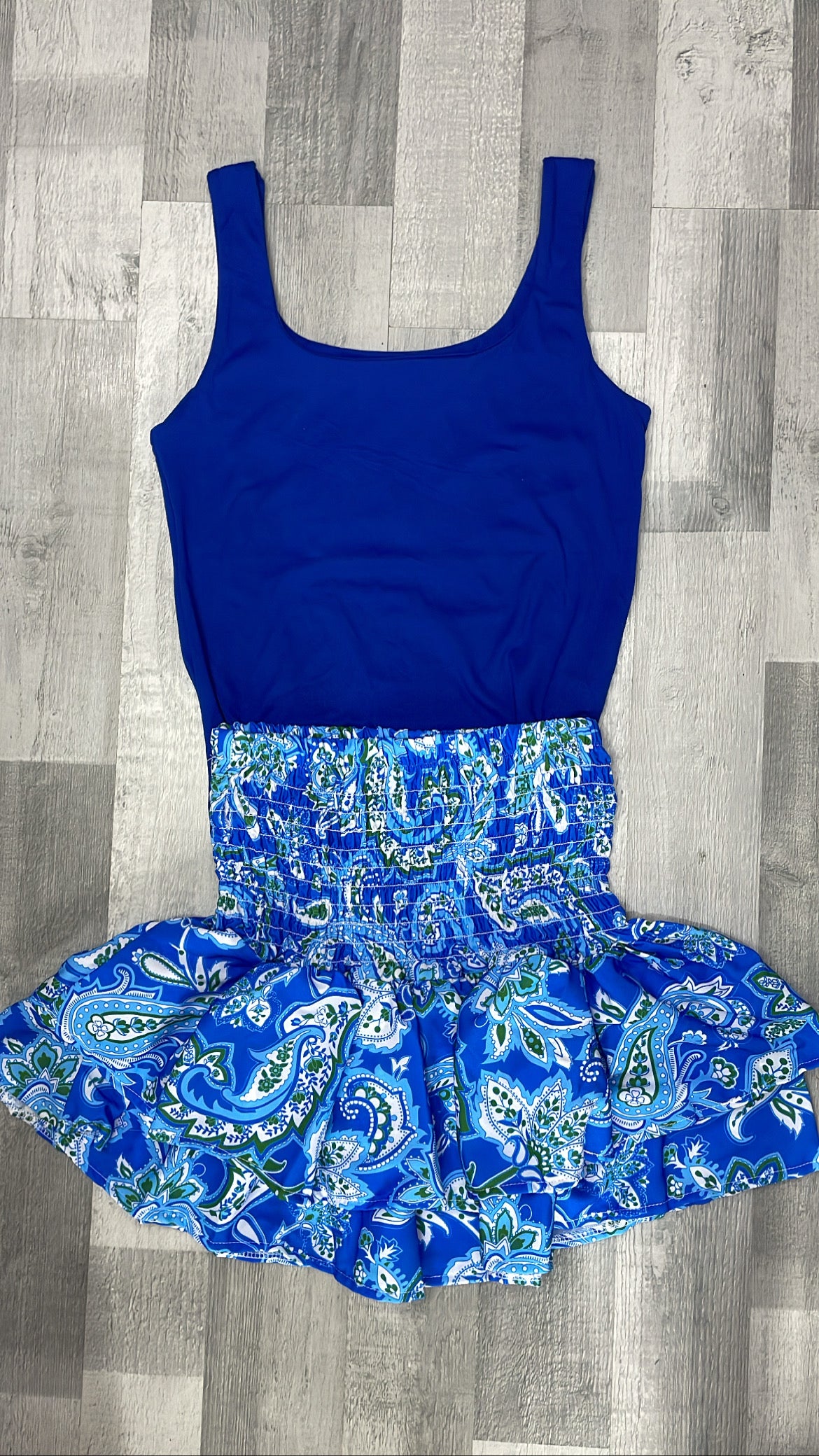 Blue Paisley Rara Skirt