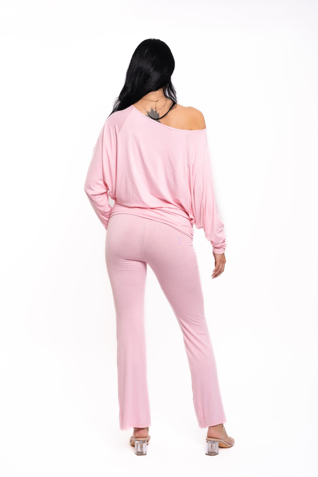 Pink Off The Shoulder Co Ord