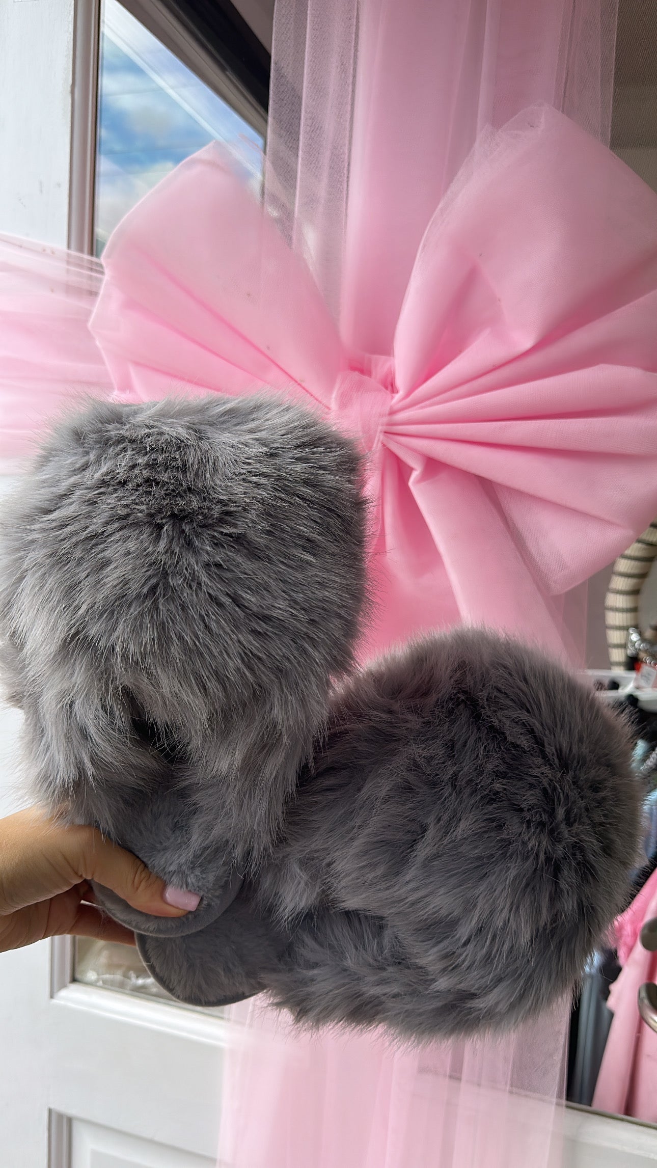 Extreme Fluffy Faux Fur Slippers