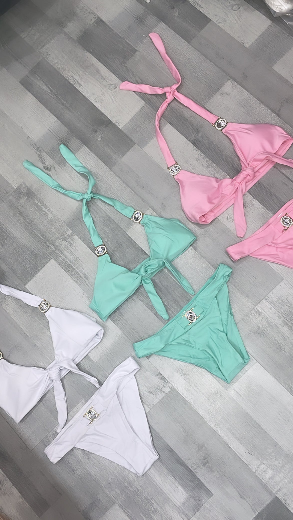 Diamond Detail Bikini (3 COLOURS)